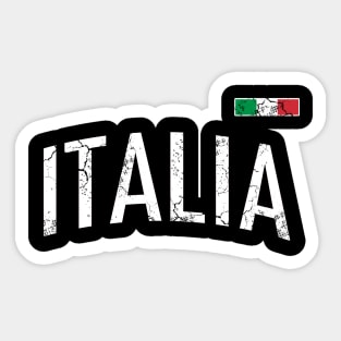 Italia Flag Vintage Italian Italy Heritage Sticker